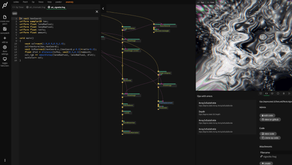 Screenshot of cables